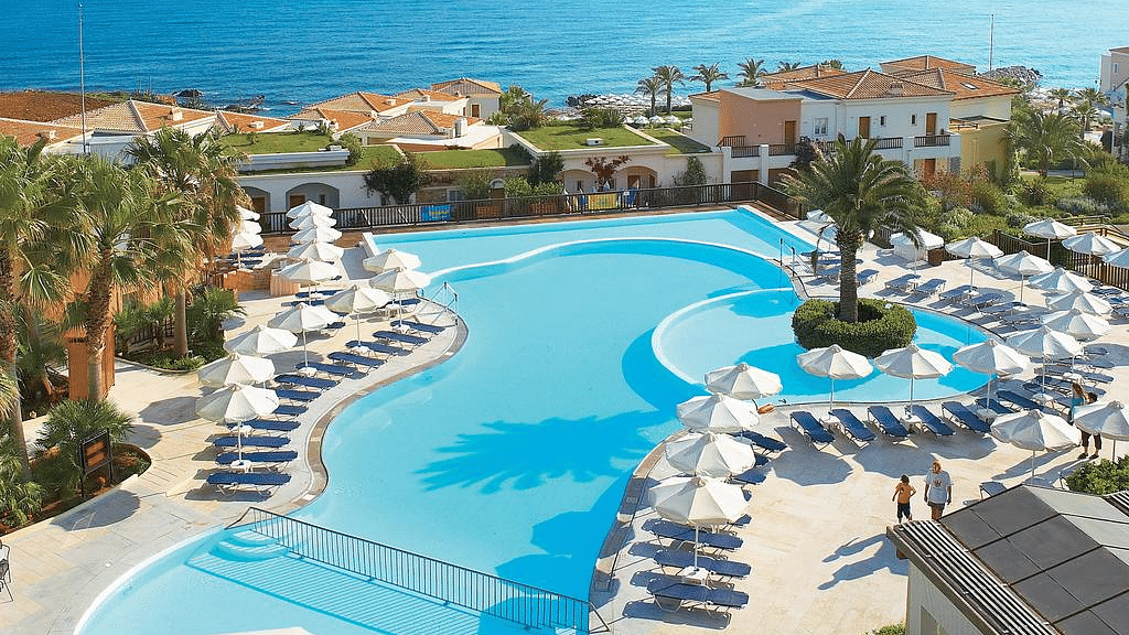 Photo centrale d'hôtel Grecotel Marine Palace & Aqua Park